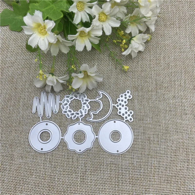 Donut lace frame background Metal Cutting Dies Stencils For DIY Scrapbooking Decorative Embossing Handcraft Template