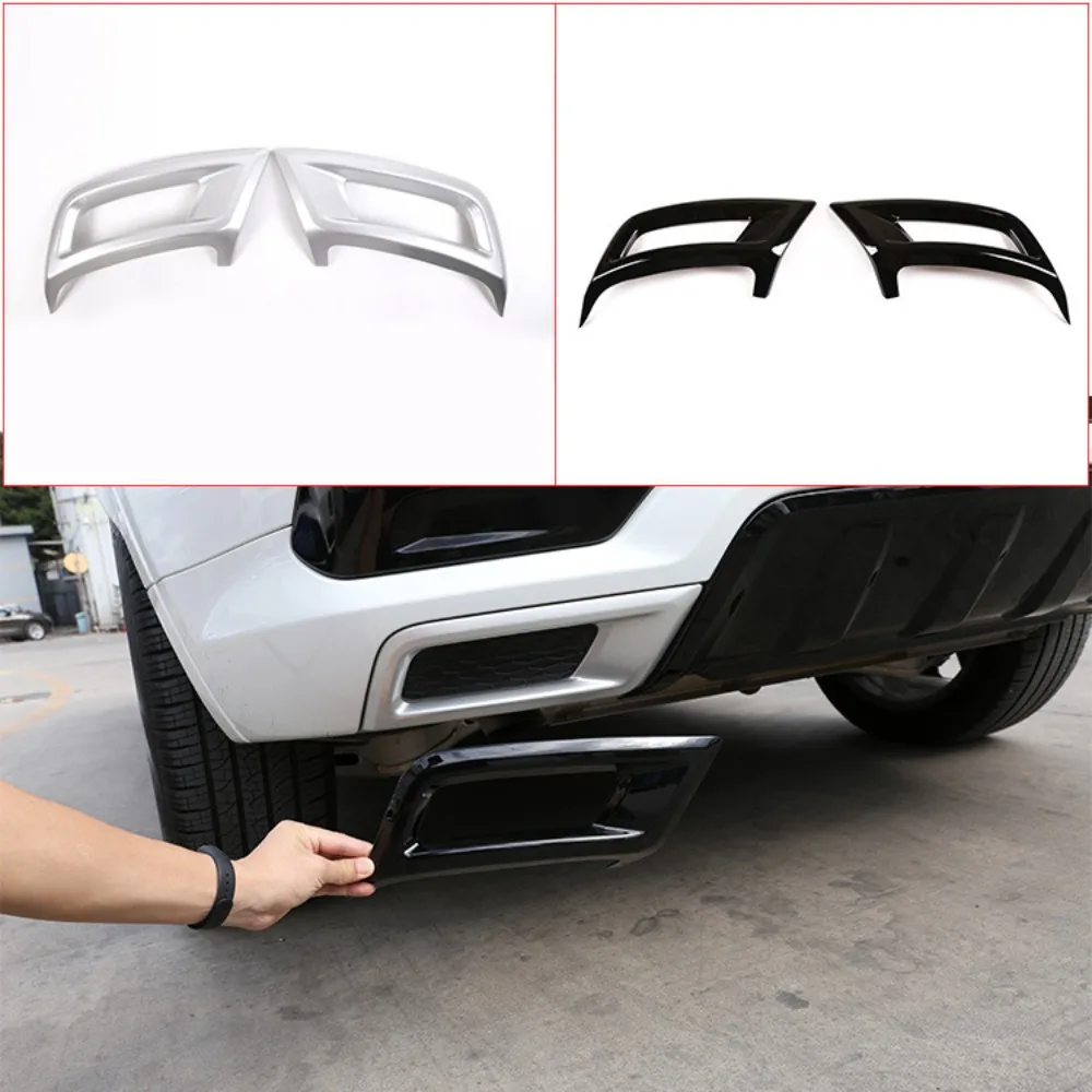 

ABS Tail Throat Pipe Modified Accessories For Land Rover Discovery Sport 2020-2022 Car Exhaust Tail Pipes Trim Frame Silver