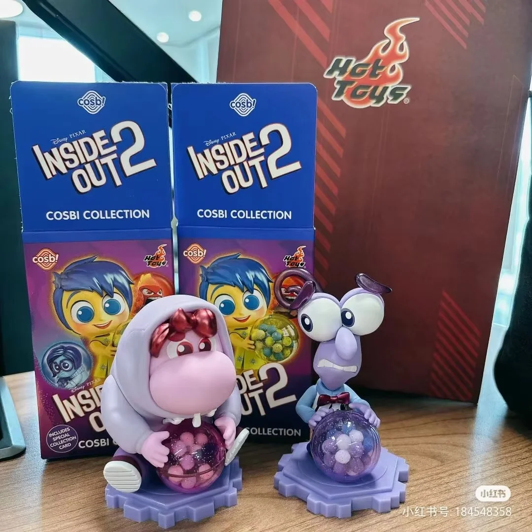 2024new Hot Toys Cosbi Disney Pixar Inside Out 2 Figure Joy Sadness Anger Disgust Collectible Figurine Doll Kids Birthday Gift