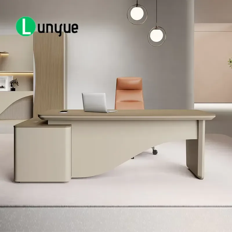 Executive Desk Home Office Computer Desk Simple Modern Writing Table Workstation for Study Room Business Furniture Space