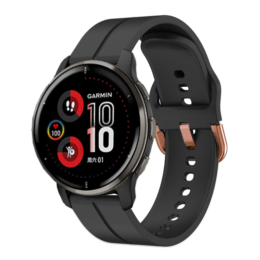 20mm Watch Strap For Garmin Venu/Venu 2 Plus/Venu Sq Forerunner 165 55 Vivoactive 5 3 Approach S42 Smartwatch Watchband Bracelet