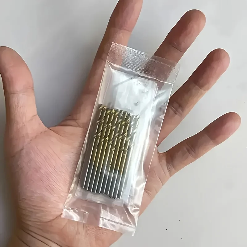 100-teiliges Titan-beschichtetes HSS-Bohrer-Set | Gerader Schaft | Für DIY/Holz/Kunststoff/Metall | Heimwerkerwerkzeuge – Detail 5
