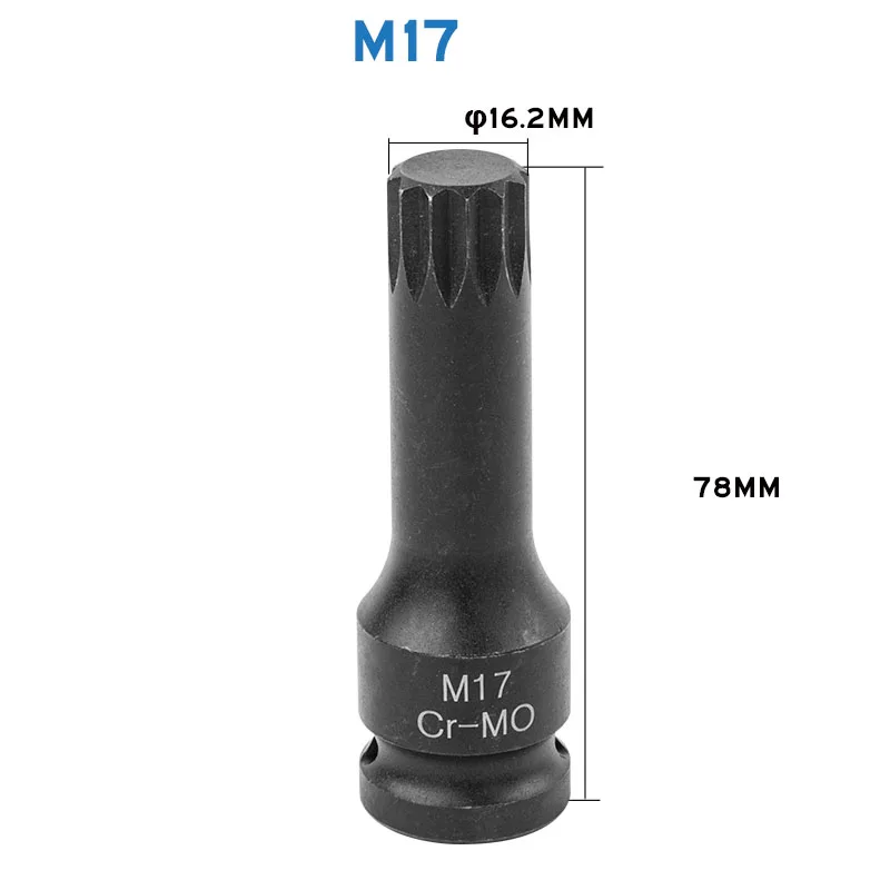 Imagem -04 - Star Bit Socket Adapter Drive 12 Point Torx Screwdriver 78 mm Resistência Impact Wrench Soquete Tool 1pc