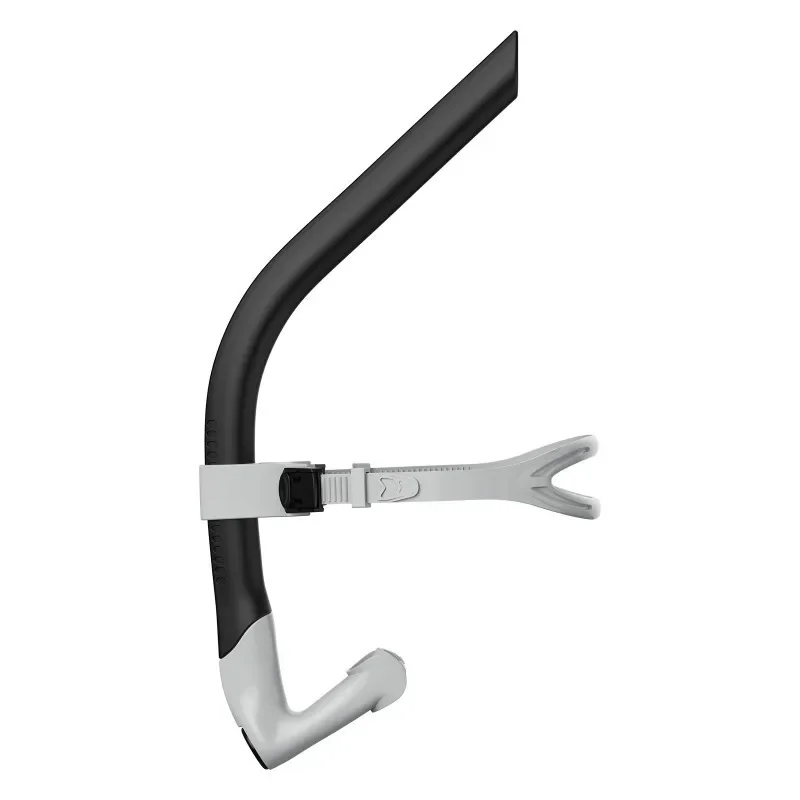 Front Mount Swimming Breathing Tube Freestyle Training Snorkel With Drain Valve For Beginners