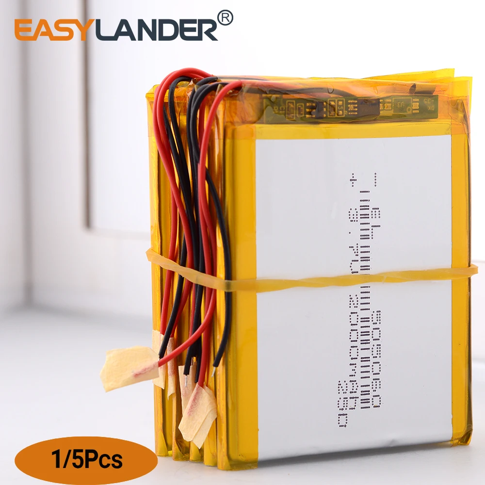 3.7V 2000mAh 505060 Rechargeable Lithium Li-ion Polymer Battery For interphone Bluetooth speaker PDA POS GPS Explay M43HD