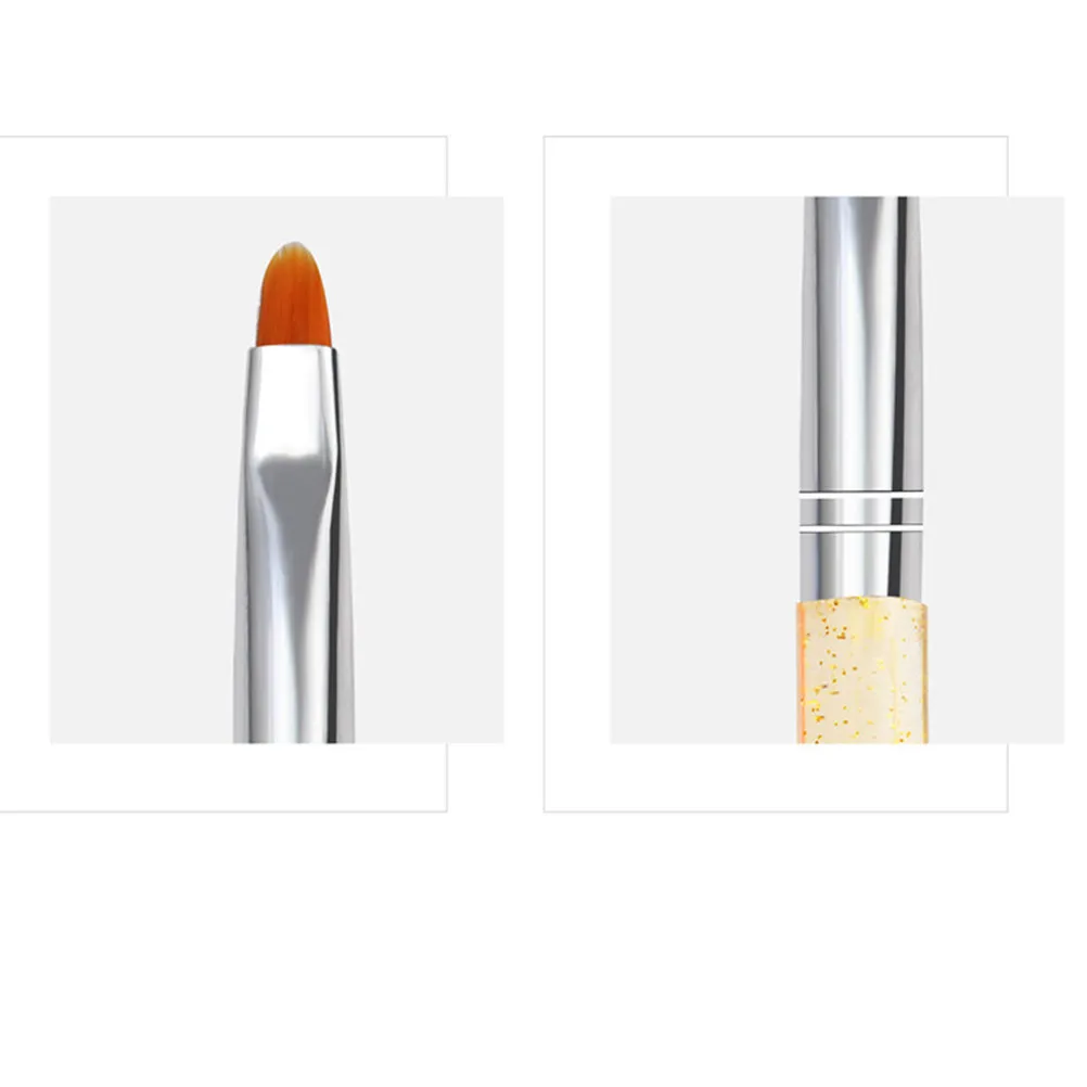 

14pcs Uv Gel Art Brush Set Lightweight Nail Painting Tool For Diy Fine Line Dotting Pattern Making Manicure Accessories Nail Art