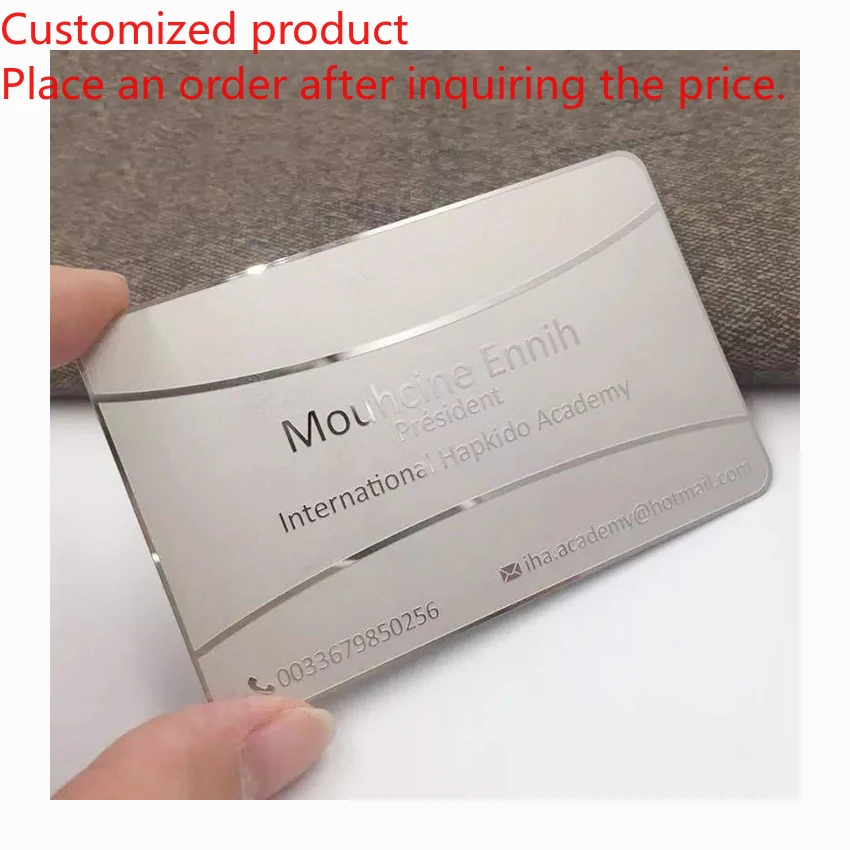 

Customized query Custom Design Metal Visiting Cards With MOQ 100pcs