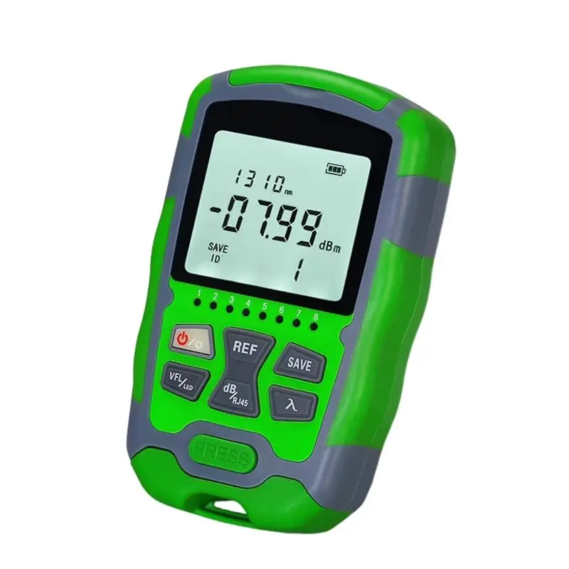 [B24B!】 AUA-MC50 10MW Rechargeable Optical Power Meter 4 In 1 Multifunction OPM FTTH Tool Fiber Optic Tester -50-+26Dbm