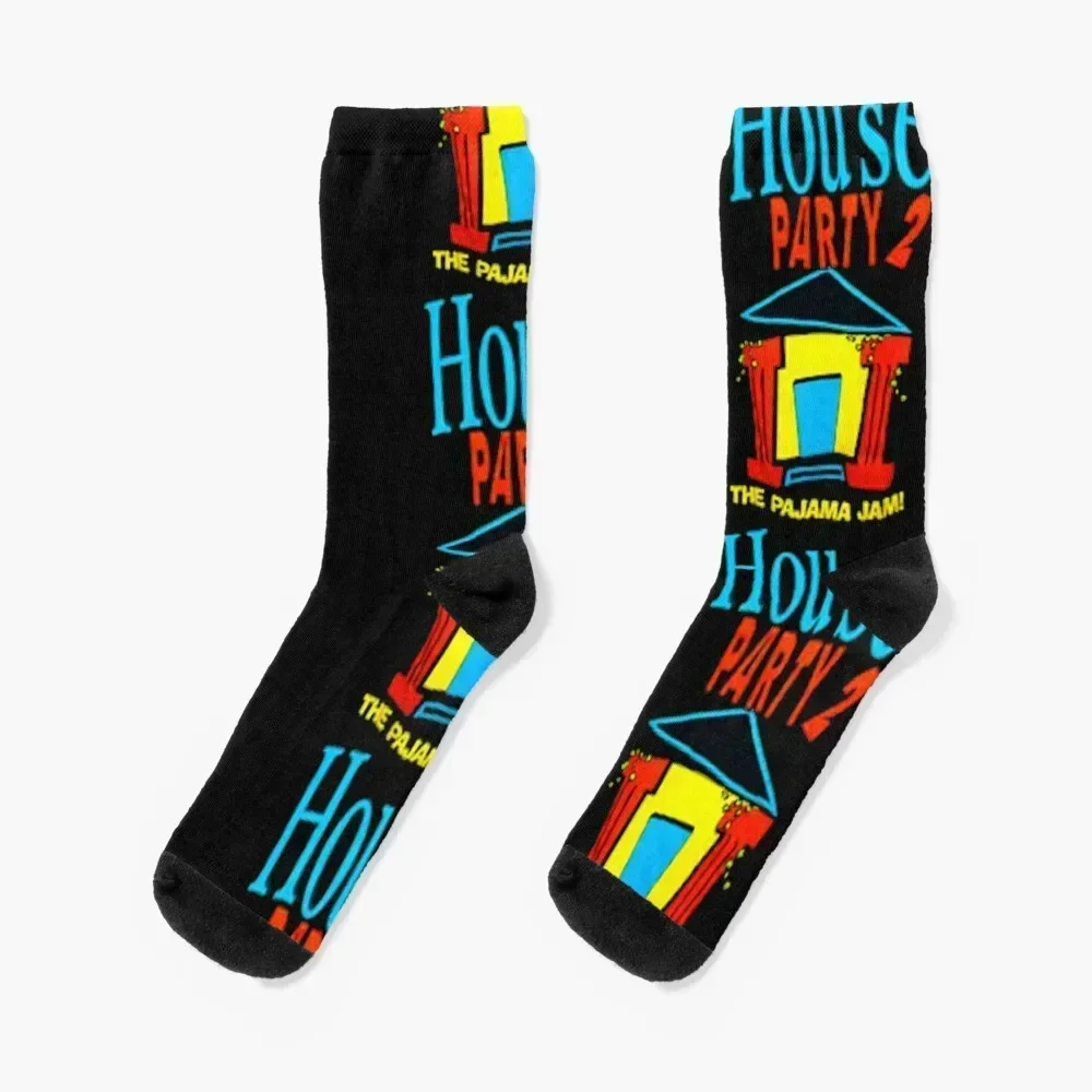 1992 House Party 2 THE PAJAMA JAM Vintage Kid &x27;n Play Classic 90&x27;s Classic Socks basketball hiking Socks Women's Men's