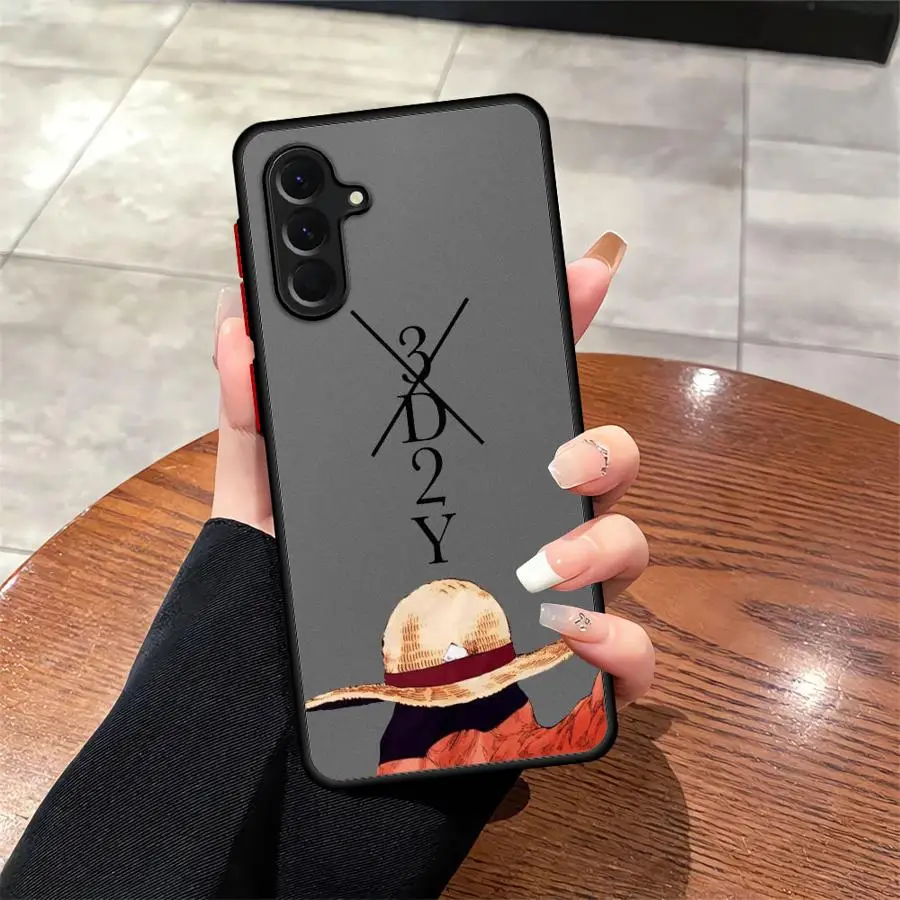 Casing Handphone Anime One Piece untuk Samsung Galaxy A35 A36 A25 A26 A54 A53 A52 A56 A73 A21s A34 A24 A22
