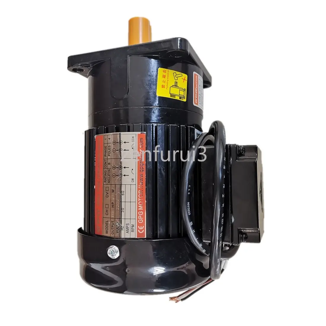 CV18 100w Vertical Gear Motor 3~50 Gear Ratio 220Vac 1/8HP Large Torque Motor