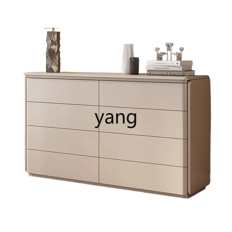 

ZJJ solid wood paint chest bedside bedroom storage six bucket hall wall storage bedside cabinet