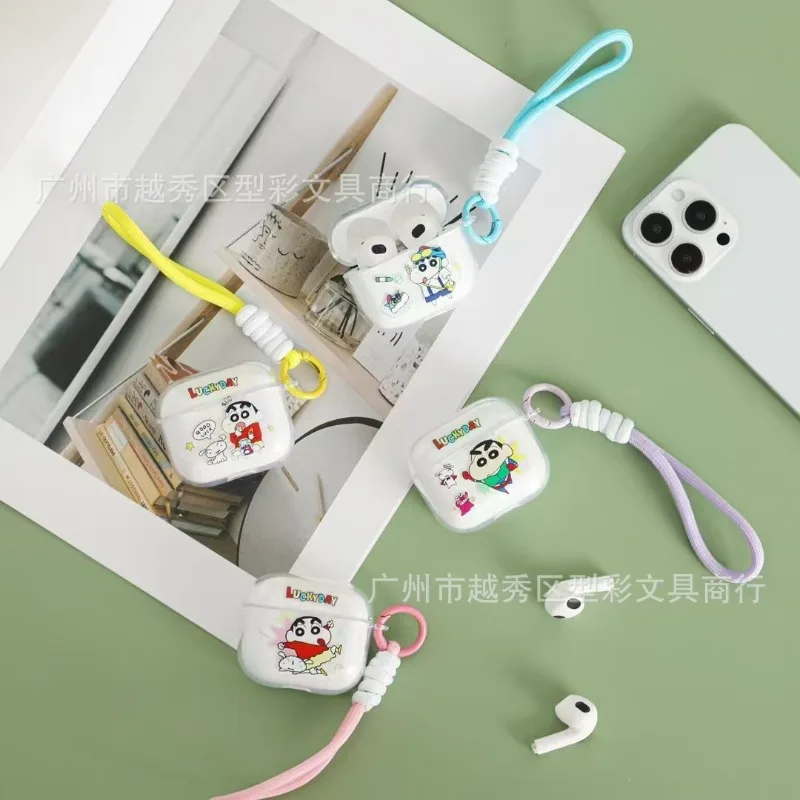 Cute Anime New Crayon Shin-chan Bluetooth Headset Ins Kawaii in-ear Binaural High-definition Sports Wireless Headset Gifts