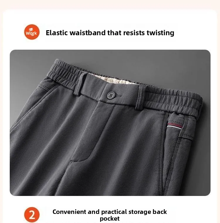 Herbst-Winter-Wärme-Fleece-Jogginghose für Herren, verdickte, lockere Sport-Sweatpants, Outdoor-Walking-Freizeithose, gerade geschnitten, vielseitig einsetzbar – Detail 12