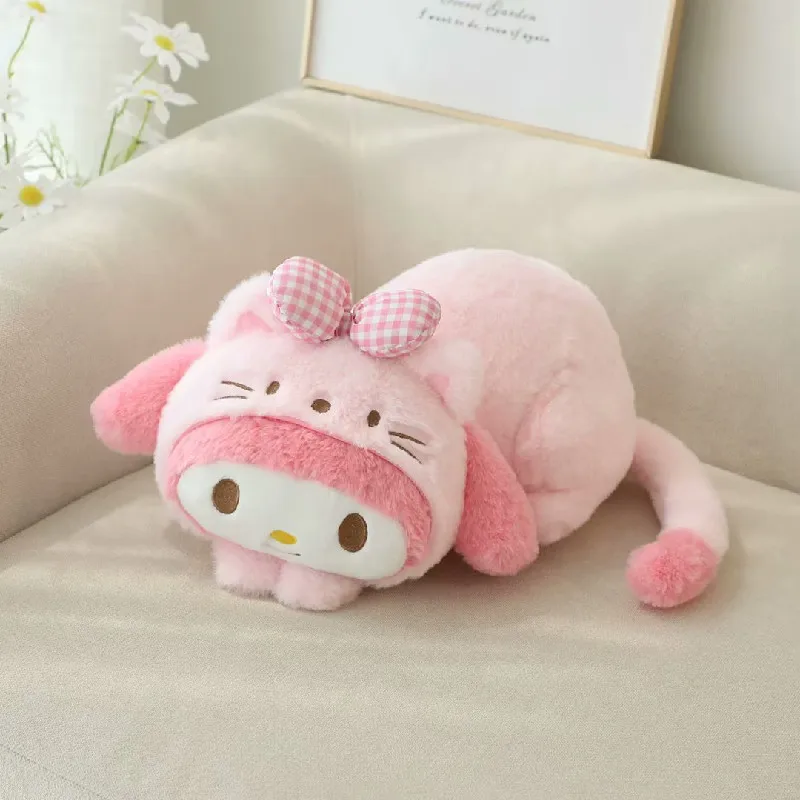 

Sanrio Kawaii Kuromi My Melody Cinnamoroll плюшевая игрушка кукла бумажное полотенце чехол Мультяшные мягкие плюшевые детские подушки куклы