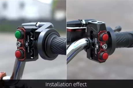 دراجة نارية مفتاح الإضاءة الجمعية الملحقات العالمية لسوزوكي ياماها موتو المقود الأضواء التحكم على الخروج #2