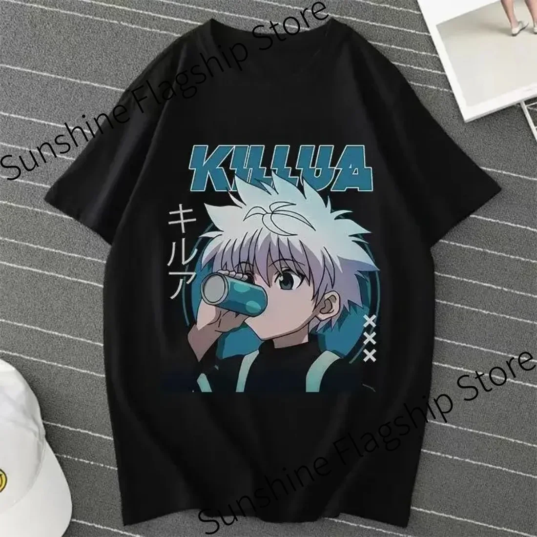 Anime Hunter X Hunter Killua Zoldyck T Shirts Men/women HXH Anime T-shirt Casual Harajuku Streetwear Summer Men Clothing Tops