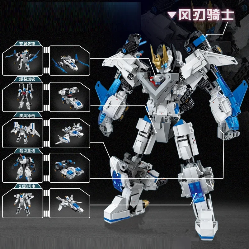 

Morphing Robot 901PCS Robot Toy Children Building Blocks Boys Toys Blocks DIY Christmas Gifts Boys Transformation Robot Toys