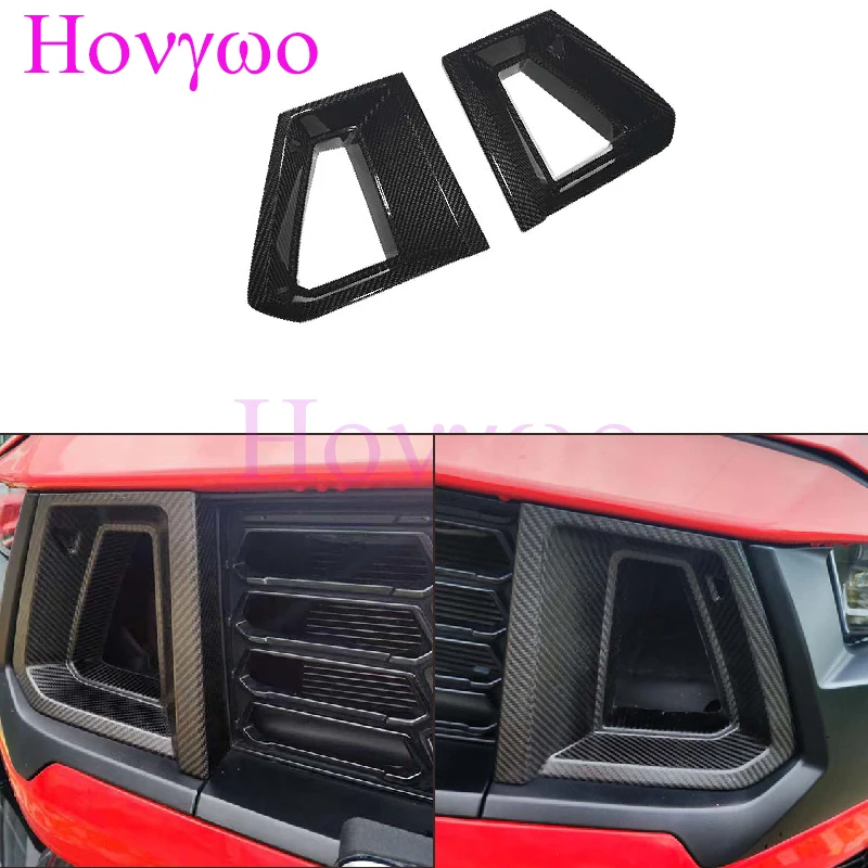 For Ford Mustang S650 Darkhorse 2024up Front Grille Side Frame Cover Dry Carbon Fiber Exterior Car Accessories