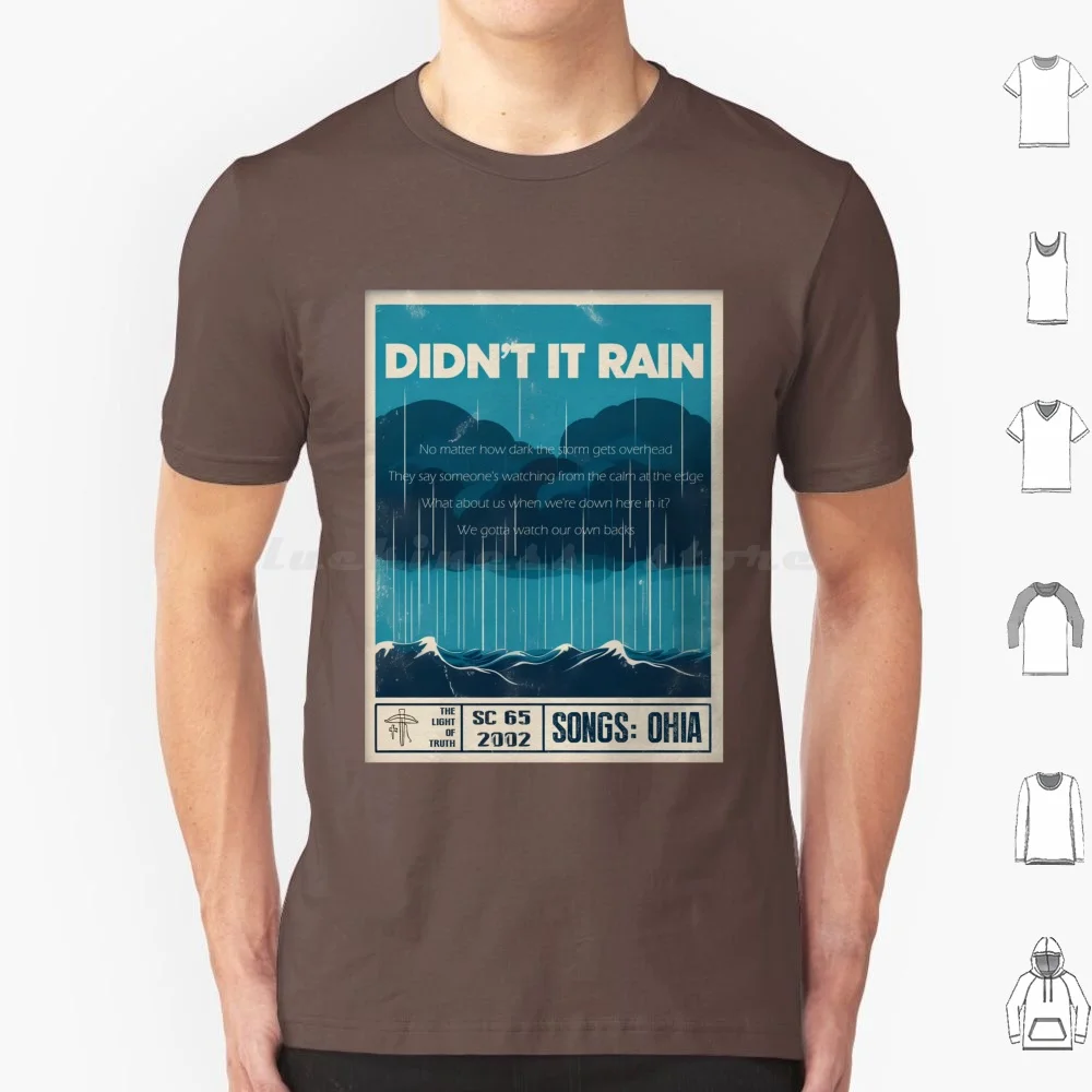 Didn't It Rain On Jason Molina-Songs : Ohia T Shirt Cotton Men Women DIY Print Jason Molina Songs Ohia Didnt Rain Magnolia