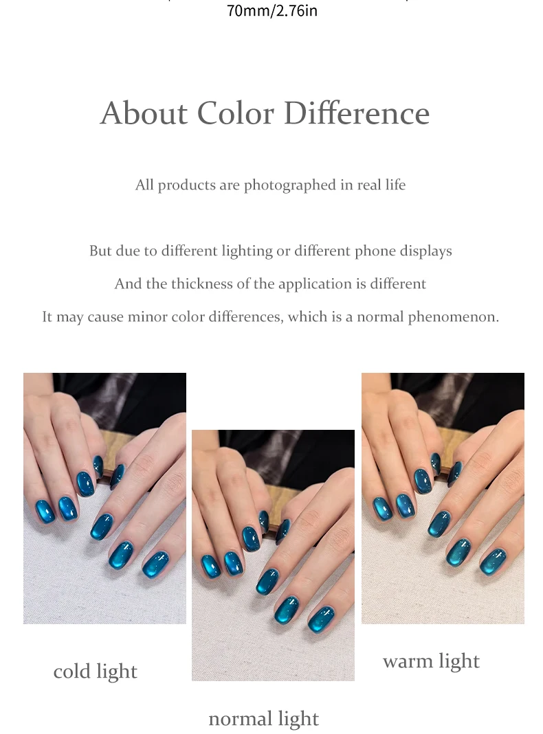 XEIJAYI 18 Farben Colorator Katzenaugen-Flap-Gel Hochsättigend Beliebter Halbfester Nagellack-Gel für Damen Nagelstudio DIY – Detail 13