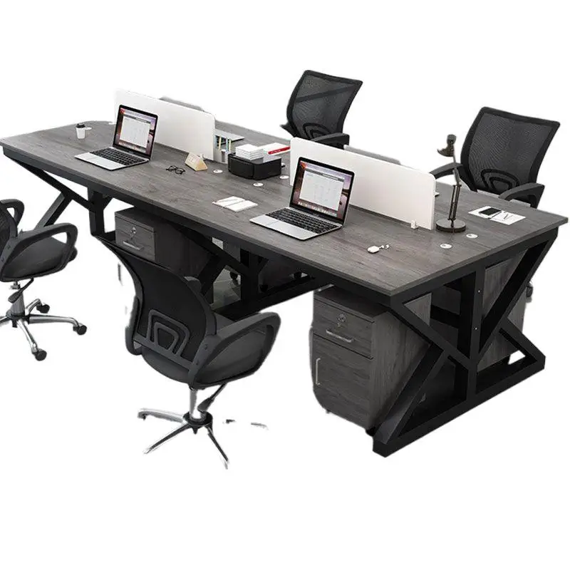 

Стол для персонала Компьютерный стол Двойное сидение Станция персонала 2/4/6 мест Комбинация офисного стола и стула