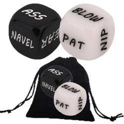 2Pcs Creative Couple Dice Games for Friends/Party Dice Love Dice Fun Dice Challenge Dice Decision Games Dice gift for Him or Her