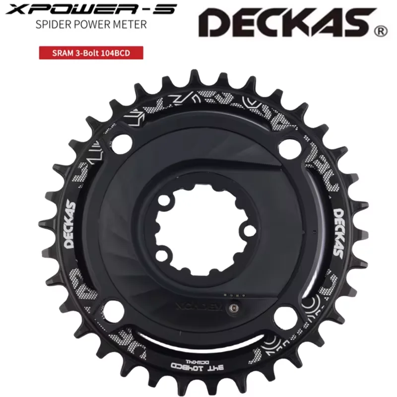 XCADEY XPOWER-S SRAM 3H 104BCD z tarczą łańcuchową Deckas MTB Spider Miernik mocy do SRAM GX NX SX XX1 X01 ANT+/ BT 4.0 104BCD Crown