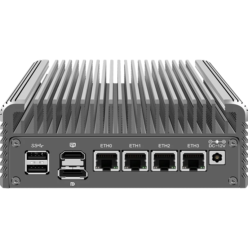 12th Gen Intel Alder Lake i3 N305 Firewall Mini PC 8 Core N100 Fanless Soft Router Proxmox DDR5 4800MHz 4xi226-V 2.5G Computer