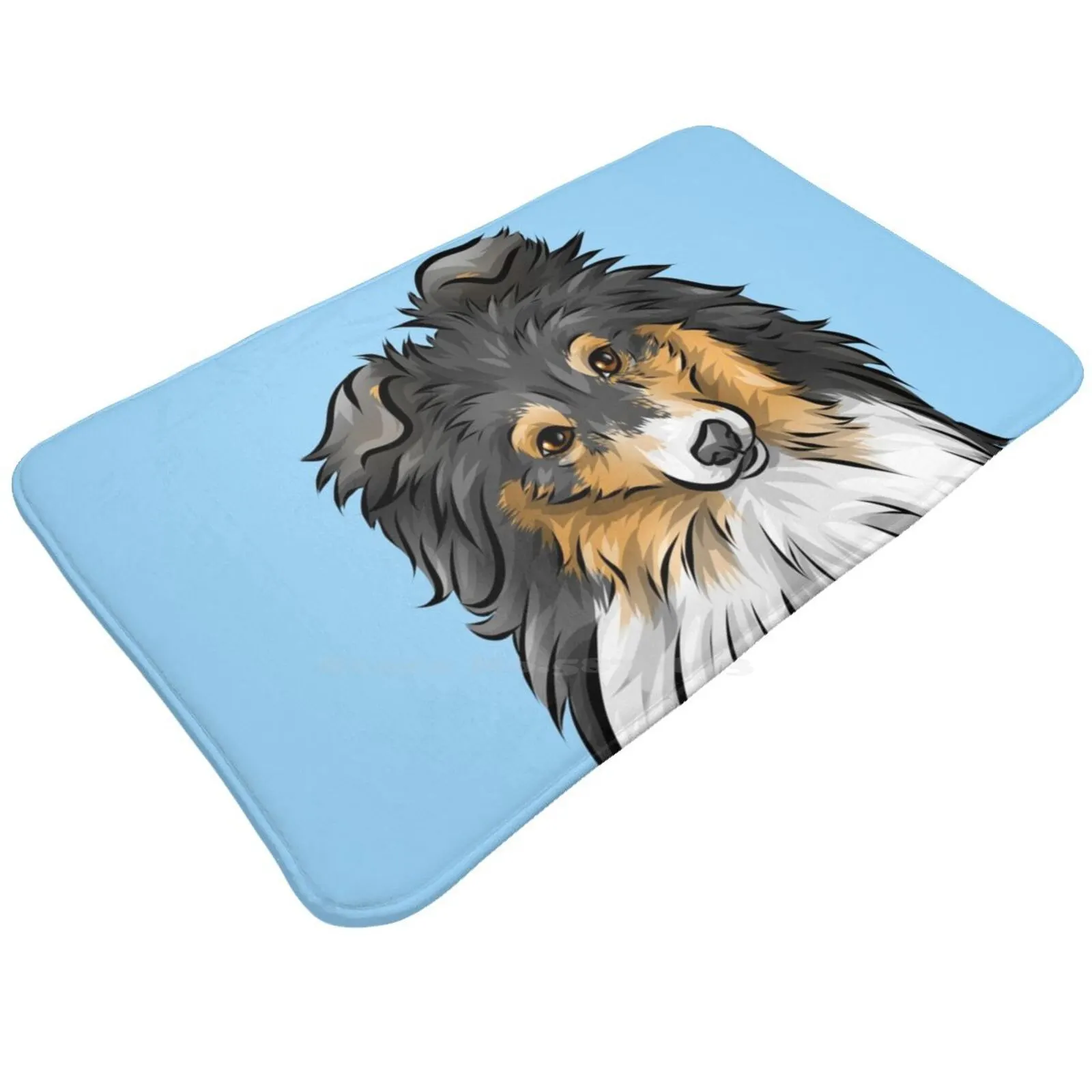 Sheltie | Shetland Sheepdog | Tricolour | Cute Dog Art 3 Sizes Home Cushion Room Carpet Sheltie Shetlands Scottish Scotland