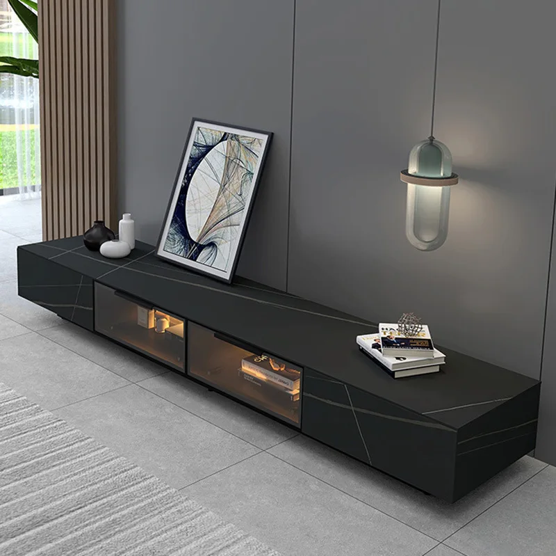 

Итальянский минималистичный журнальный столик из каменной плиты, комбинация ТВ-шкафа из закаленного стекла, полный напольный шкаф в скандинавском стиле, оптовая продажа