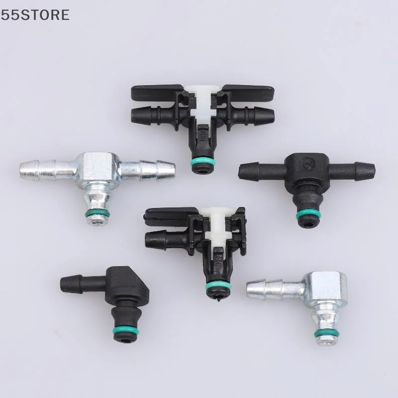 Two Ways Diesel Injector Oil Return Tube Pipe Joint Three Single Check Valve Parts Piezo Circlip