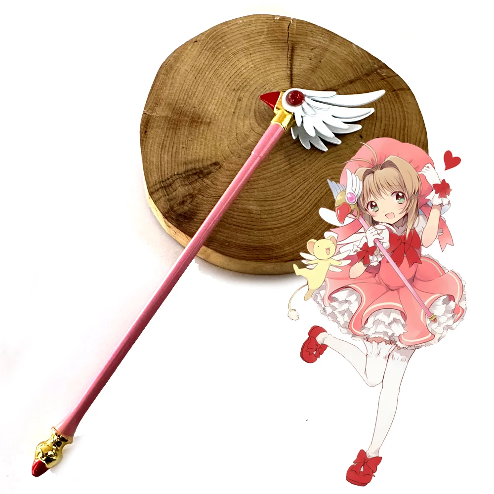 Cardcaptor Sakura Cartão Kinomoto Claro, Pessoal de Brinquedo, Chaveiro e Anel, Cabeça de Pássaro Estrela, 16cm, 6,3''