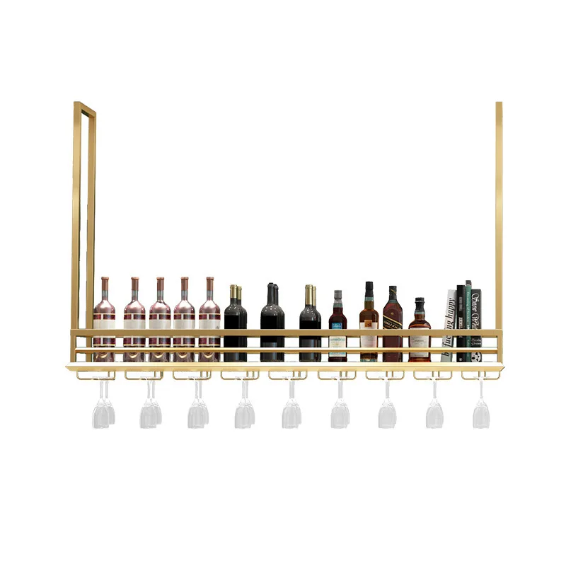 

Nordic creative upside down bar restaurant red wine KTV wine cabinet hanger bar counter red wine glass holder