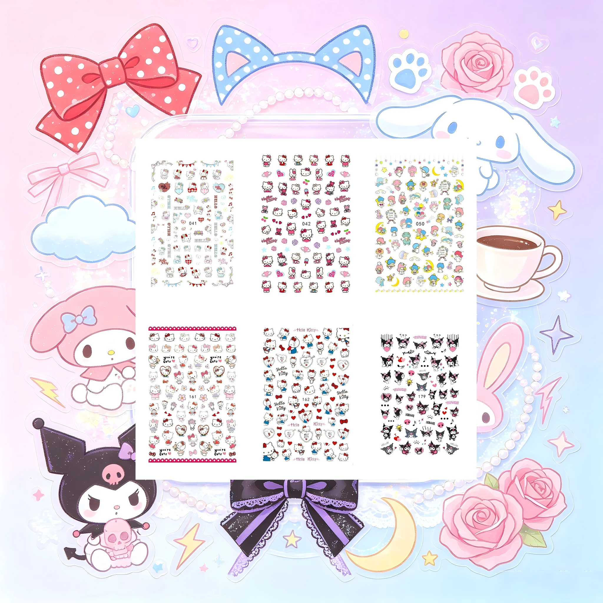 Anime Merchandise Nepal - 6PCS New Cartoon Sanrio Hello Kitty