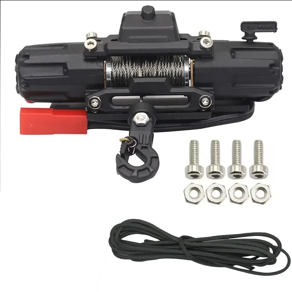 

Металлическая автоматическая лебедка 1:10 с беспроводным пультом управления для радиоуправляемых моделей Axial SCX10 90046 TRX4 D90 D110 CC01, запчасти для радиоуправляемых машин