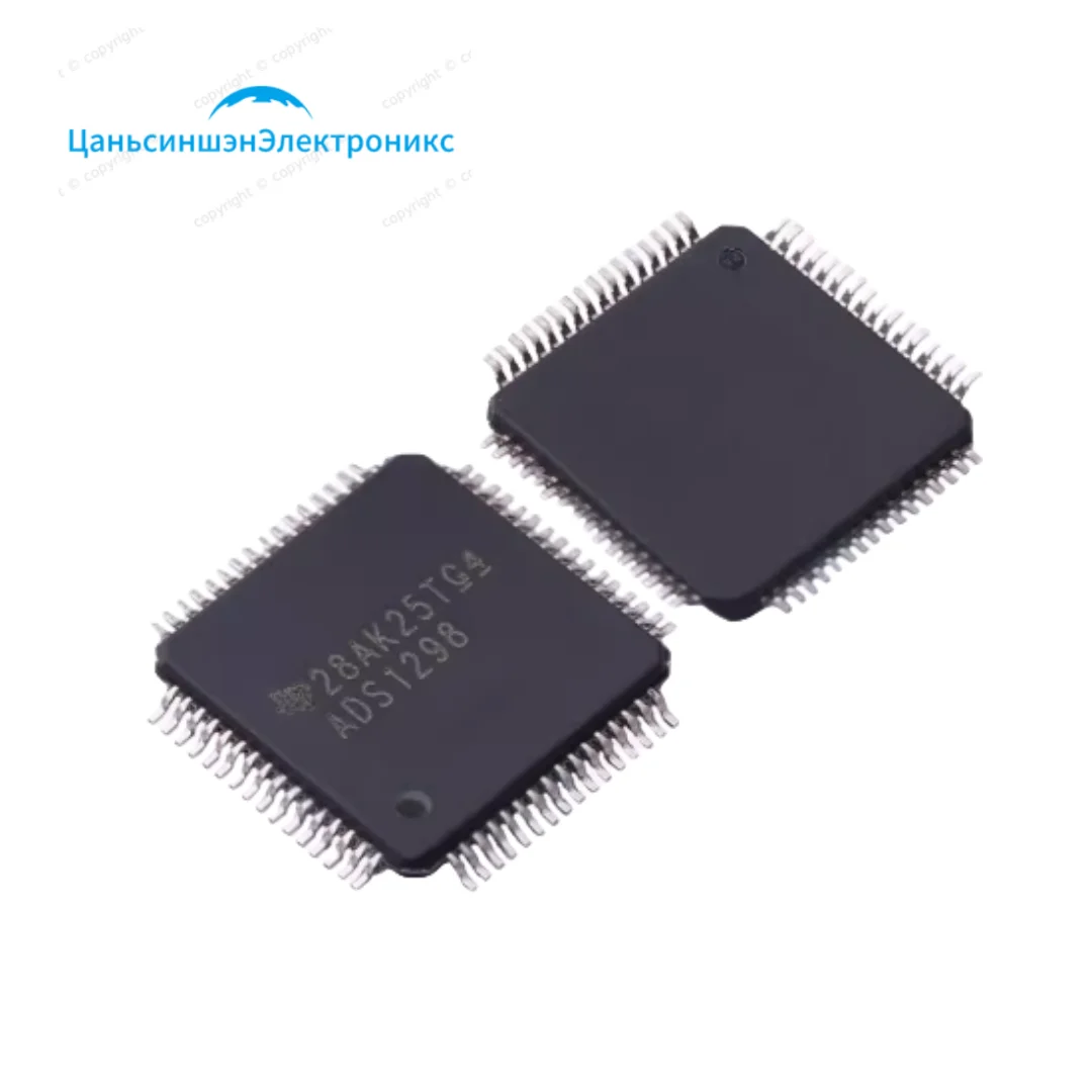 

ADS1298IPAG SMD TQFP-64 integrates ECG front-end eight-channel 24-bit analog-to-digital conversion chip ADC