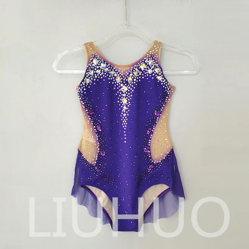 LIUHUO Rhythmic Gymnastics Leotard Competitive Cheerleading Performance For Children