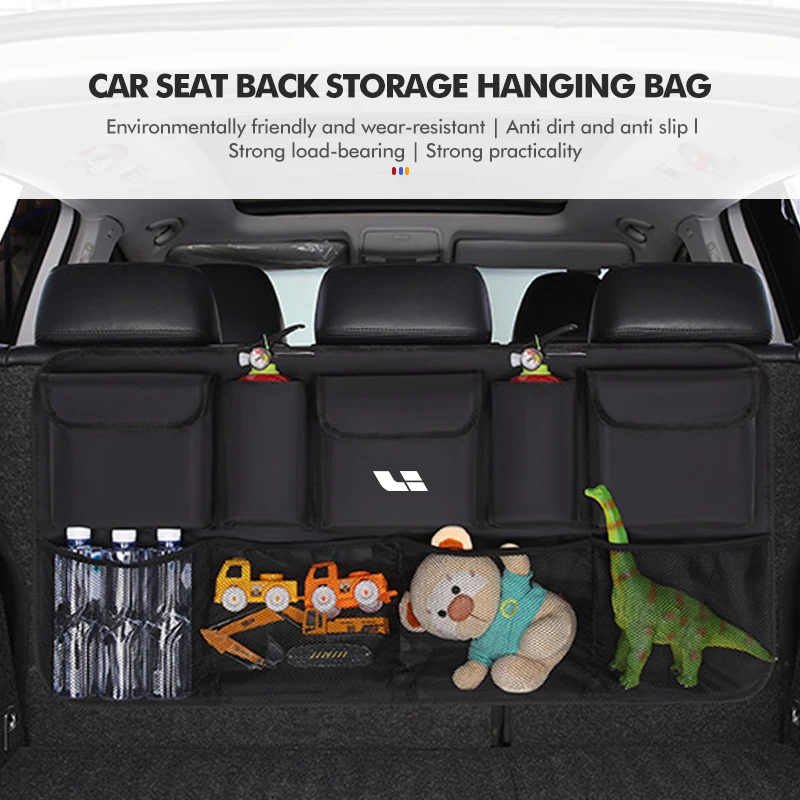 Car Trunk Organizer Backseat Storage Bag Net High Capacity For Leading Ideal L7 L8 L9 2021-23 Li Auto Lixiang One