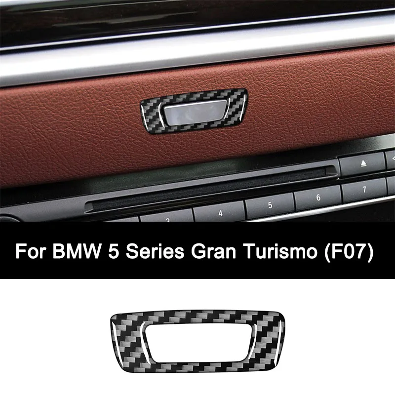 

Для BMW 5 серии GT F07 (2010-2017 MY), наклейка на рамку с кнопкой центрального управления компакт-диском из углеродного волокна, внутренние автоаксессуары