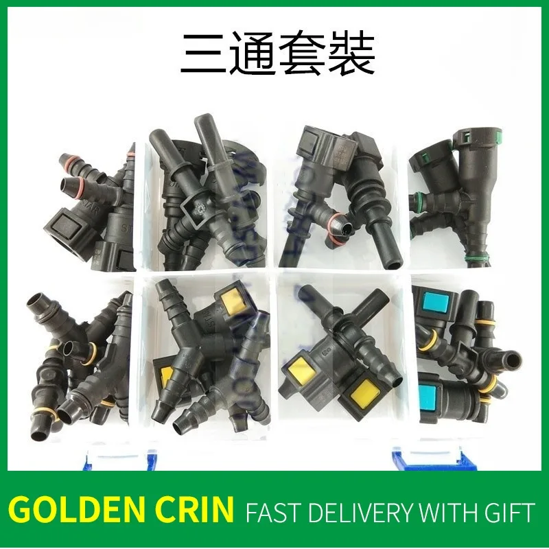 

6,30 7,89 Комплект тройника для быстроразъемного соединения топливопровода (26 шт.) Пластиковые зажимы «мама/папа»