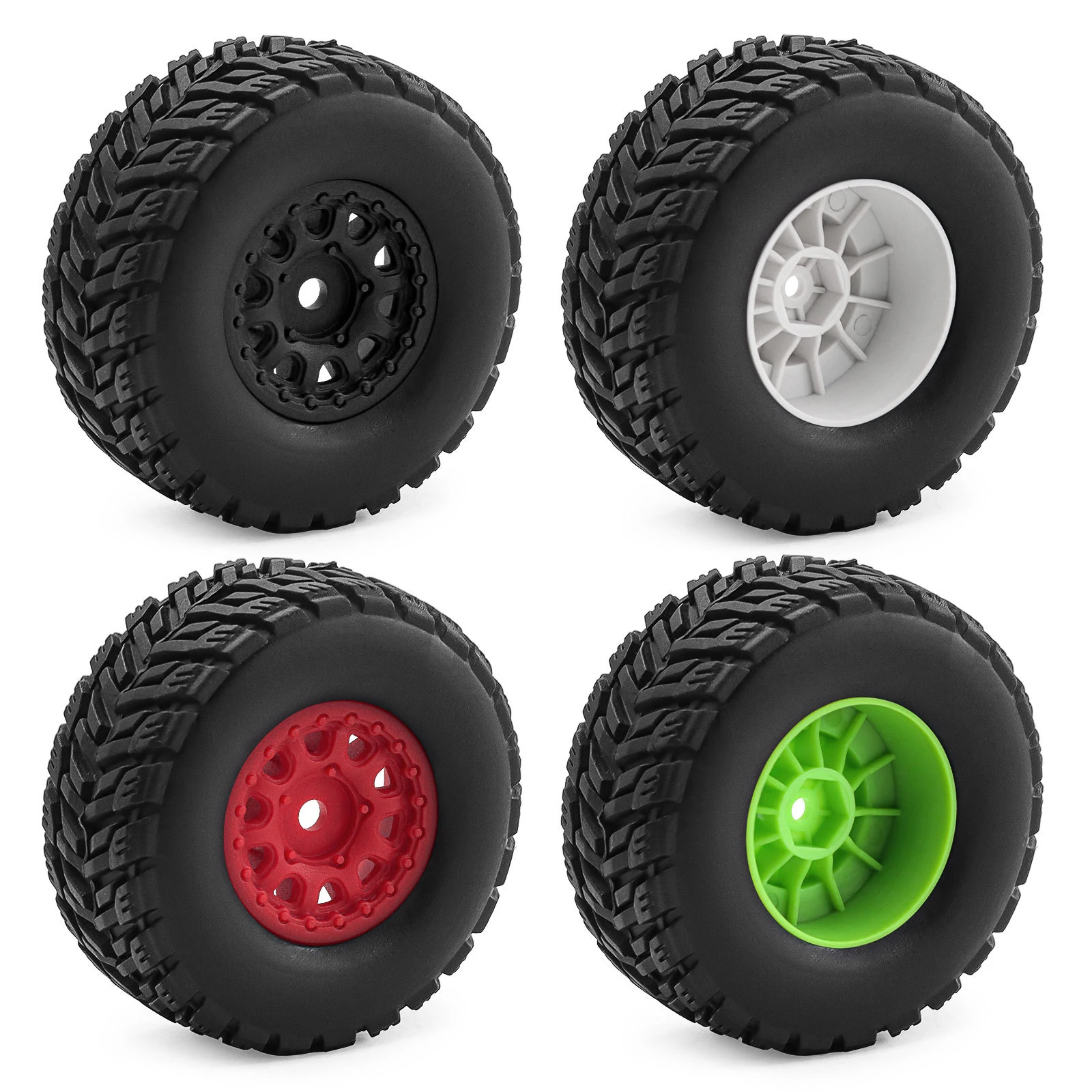 

4Pcs Wheels & Tires Set (12mm Hex Hub) For ARRMA 1/14 Mini MOJAVE GROM RC Car Upgrade Parts Accessories