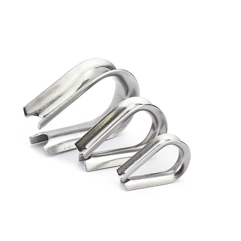 M2 M3 M4 M5 M6 M8 M10 M12 304 Thimbles Ring Clamp Cable Thimble Galvanized For Stainless Steel Wires rope