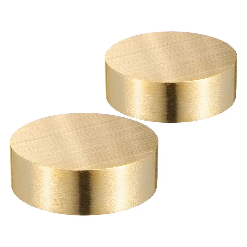2pcs-round-brass-paperweight-solid-brass-heavy-block-for-chinese-calligraphy-painting-writing-office-study-table-decor