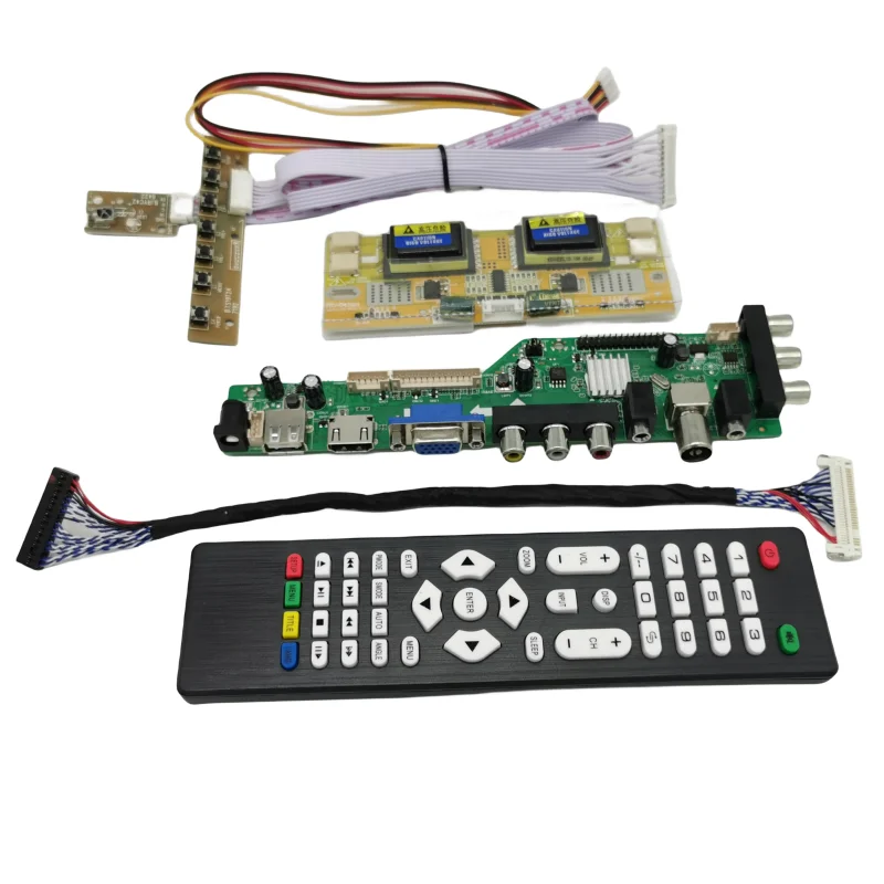 DVB-T2/DVB-T/DVB-C LCD digital TV Driver Controller Board Kit 17