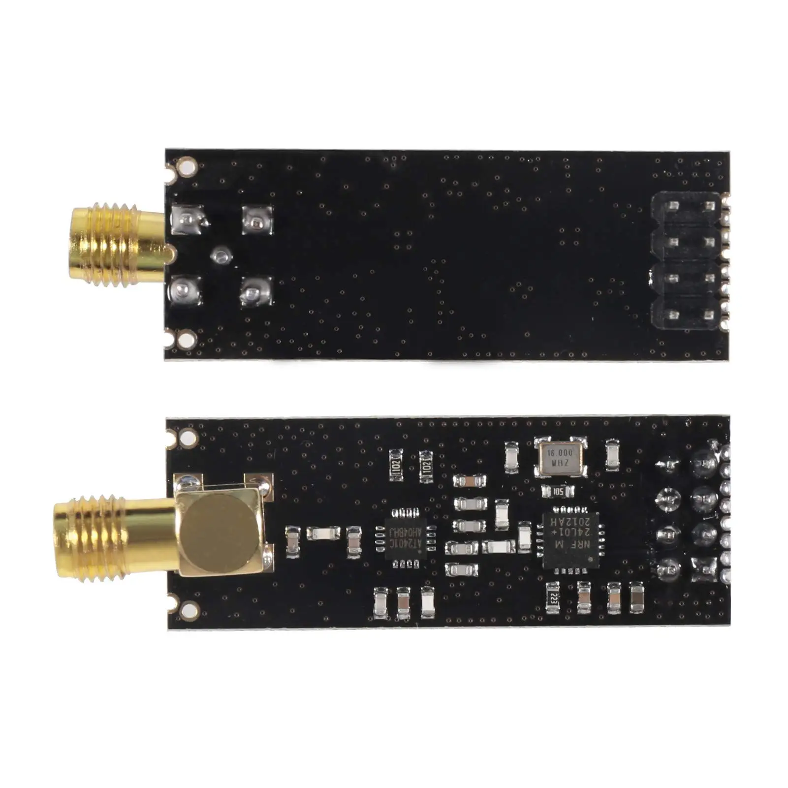 NRF24L01+PA+LNA RF Wireless Transceiver Module with SMA Antenna 2.4G 1100m & Wireless Module with Breakout Adapter On-Board 3.3V