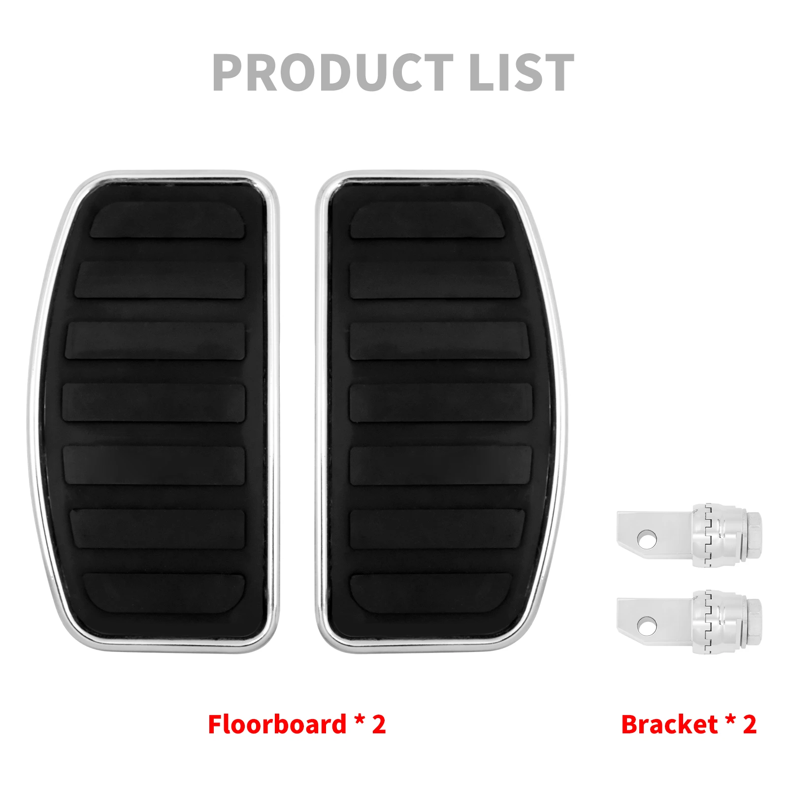 thumbnail image 2 of Motorcycle Floorboards For Honda VTX 1800/1300 & Suzuki VL400 - Adjustable Rider & Passenger Foot Pegs 2 of 5