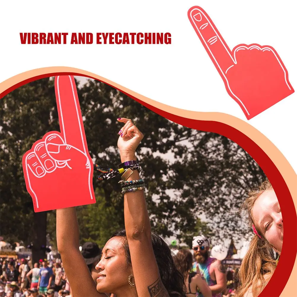 

5 Pcs Cheerleading Gloves Sports Fan Foam Finger Cots Fans Football Cheering Items Hands Cartoon Fingers