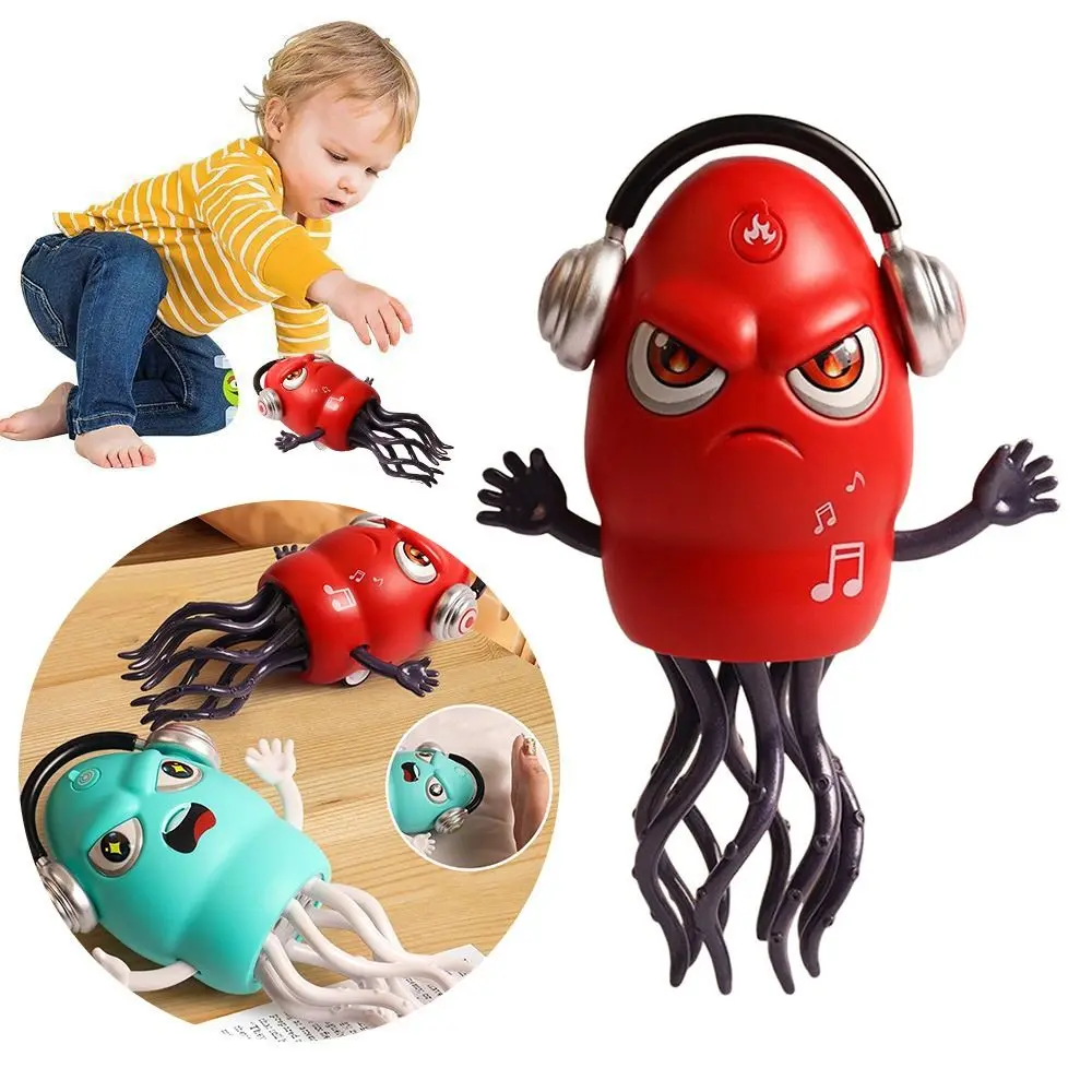 رذاذ ماجيك الرقص لعبة الأخطبوط الزحف الرقص الكهربائية السيارات الرقص الأخطبوط تجنب العوائق مصباح ليد لعبة الرقص