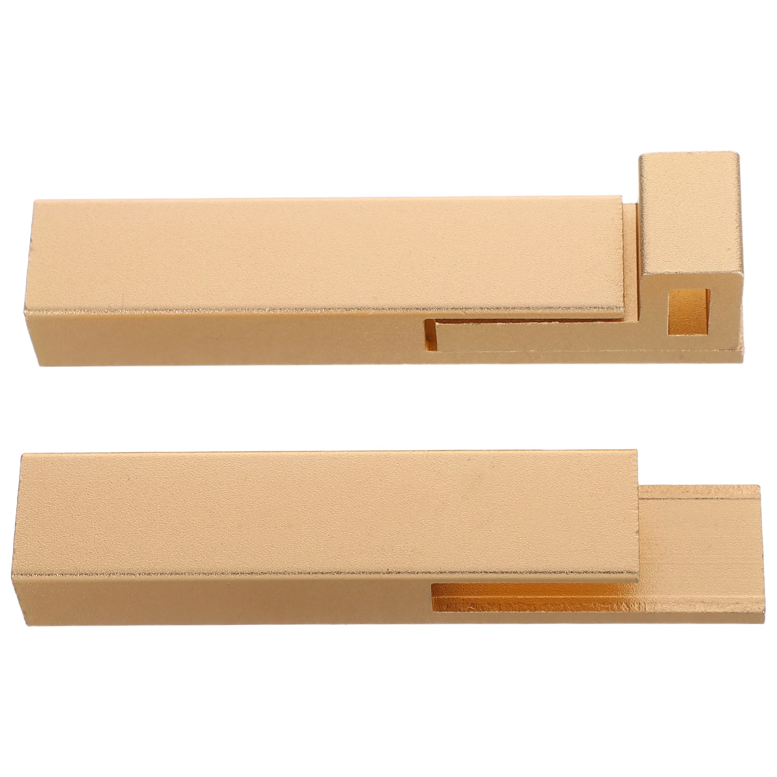 

1Set Sturdy Aluminum Alloy Door Latch Smooth Sliding Lock for Wooden Doors Toilet Bath Room Partition Window Indoor